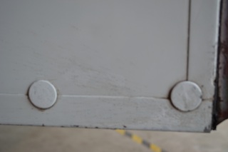 Acid leak on side of fuselage