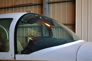 Checking all the glass in the plane