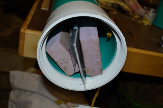 Logbook wedged in on the open this end end