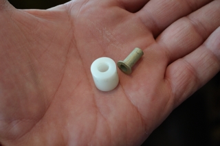 Canopy striker and 8-32 rivnut